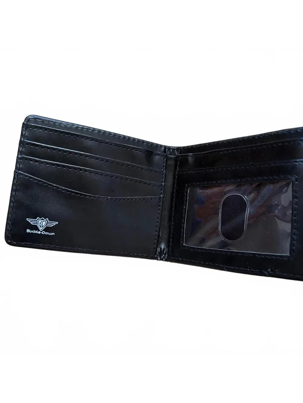WWE Stone Cold Steve Austin Bi-Fold Wallet Smoking Skull Buckle Down Black
